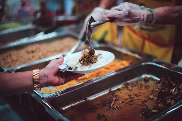 istock Food donation to help people in hunger relief 1464116232