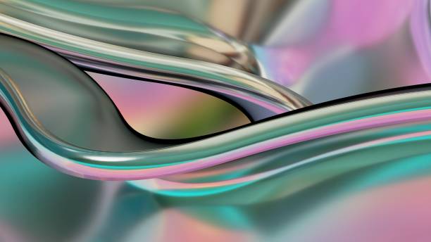 istock cyber pink fluid, wave-like, metallic abstract, dramatic, modern, luxurious and exclusive 3D rendering graphic design element background material 1464119027