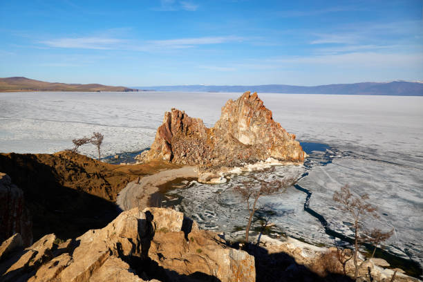 istock Cape Burkhan, Shamanka Rock on a sunny spring day. 1464121204