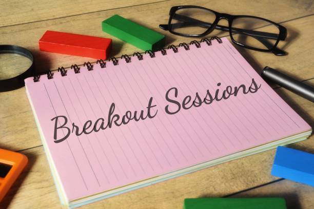 istock Breakout Sessions wording. Business education concept. 1464134103
