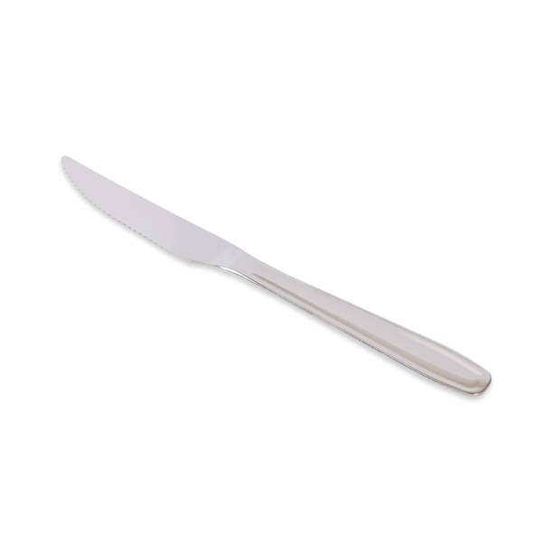 istock Metal knife isolated over white background 1464135936
