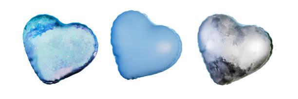 istock 3d rendering light blue and silver heart balloon stamp icon set 1464144923