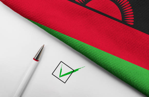 istock flag of Malawi and check mark 1464153983