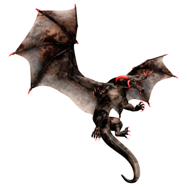 istock 3D Rendering Fairy Tale Dragon on White 1464161132