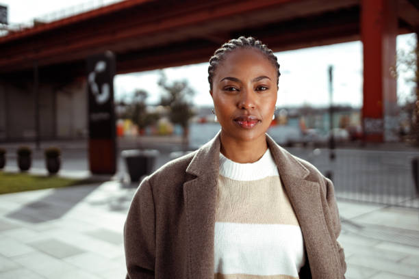 istock Black woman in town 1464165682