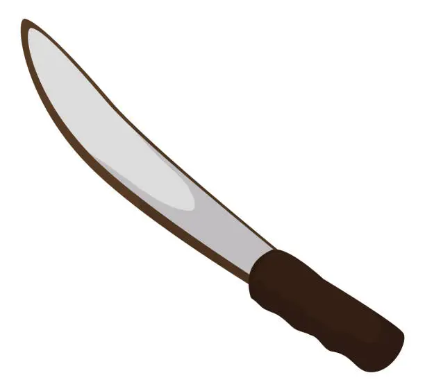 Vector illustration of Isolated fake machete for performances during Barranquilla's Carnival, Vector illustration