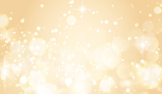 istock Background with beautiful ball bokeh. Champagne gold beautiful background. 1464168161