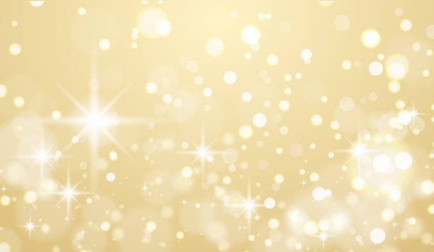 istock Background with beautiful ball bokeh. Champagne gold beautiful background. 1464168237