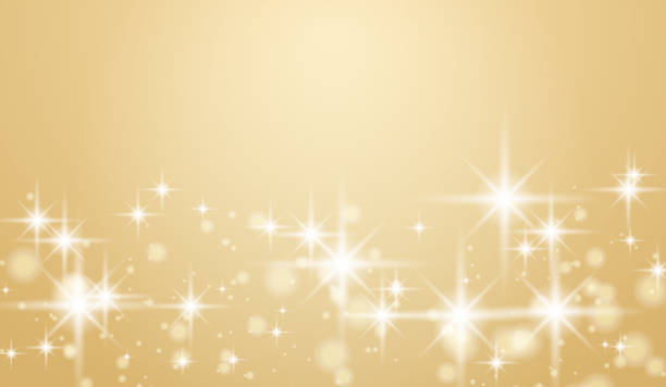 istock Background with beautiful ball bokeh. Champagne gold beautiful background. 1464168445