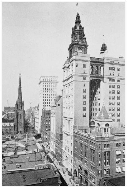 istock Antique Photograph of New York: Broadway 1464174870