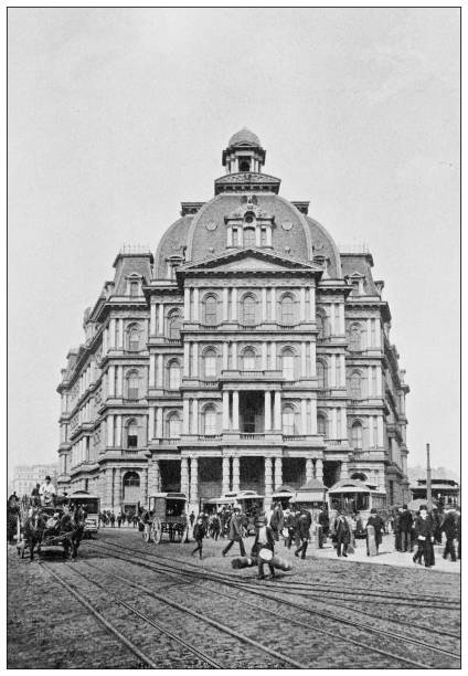 istock Antique Photograph of New York: New York Post Office 1464175425