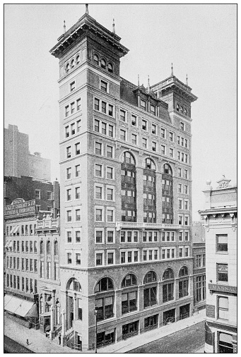 Antique Photograph of New York: National Shoe & Leather Bank Building