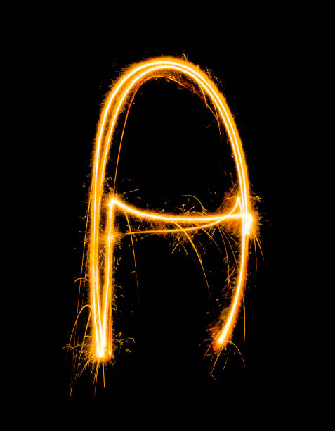 istock light painting A on black background,Blur 1464176408
