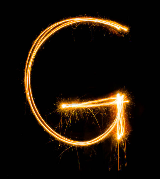 istock light painting G on black background,Blur 1464176444