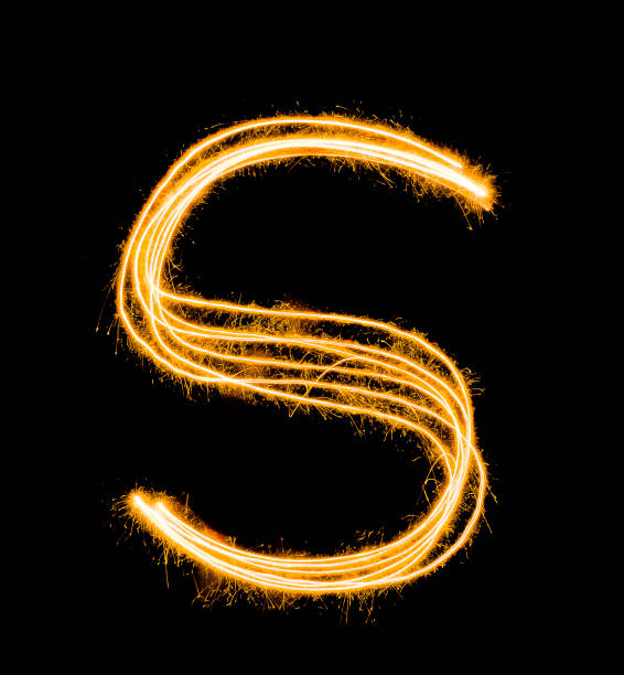 istock light painting S on black background,Blur 1464176482