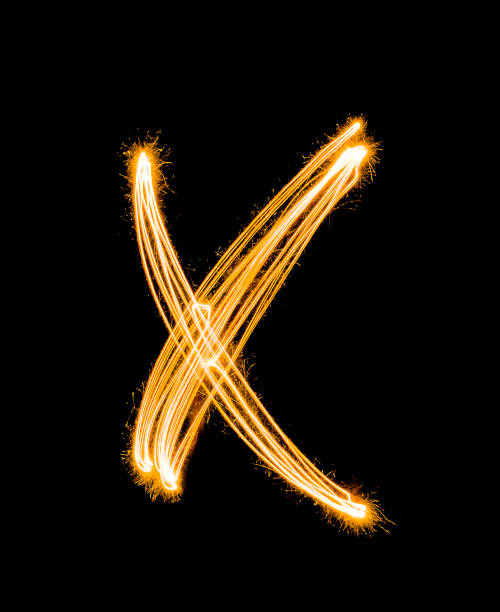 istock light painting X on black background,Blur 1464176497