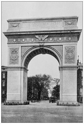 Antique Photograph of New York: Washington Memorial Arch