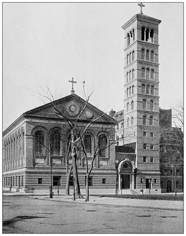 Antique Photograph of New York: Judson Memorial Baptist Church