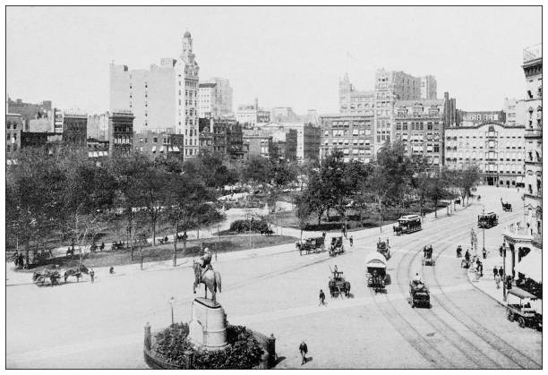 istock Antique Photograph of New York: Union Square 1464176705