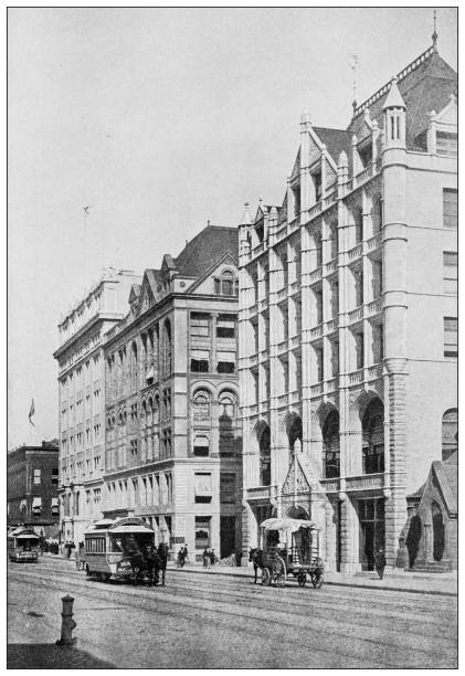 istock Antique Photograph of New York: Fourth Avenue 1464176805
