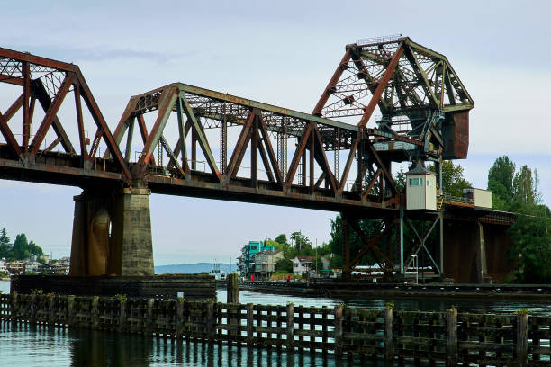 istock Ballard Locks Draw Bridge, Seattle Washington 1464178461