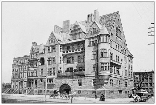 Antique Photograph of New York: Residence of Charles L Tiffany