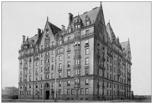 Antique Photograph of New York: Dakota Flats