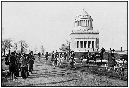 Antique Photograph of New York: Riverside drive and Grant's Tomb