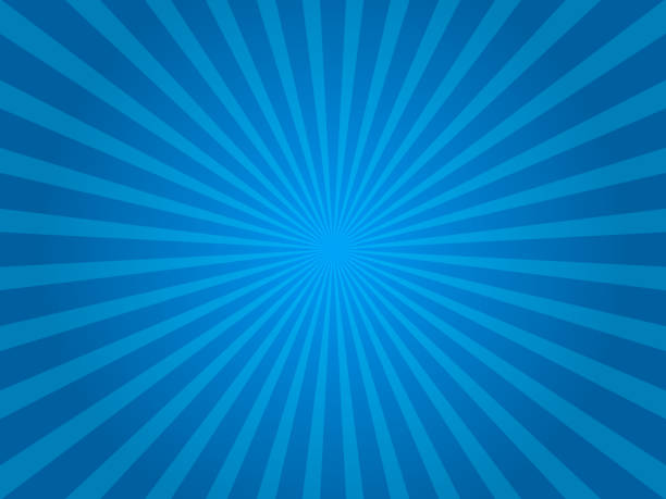 illustrations, cliparts, dessins animés et icônes de forme de motif bleu sunburst. arrière-plan sunburst. rayons radiaux. bannière sociale d’été. illustration vectorielle eps10. - poster backgrounds sunbeam textured