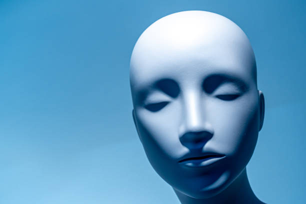 istock Close-Up of mannequin against blue background 1464182798