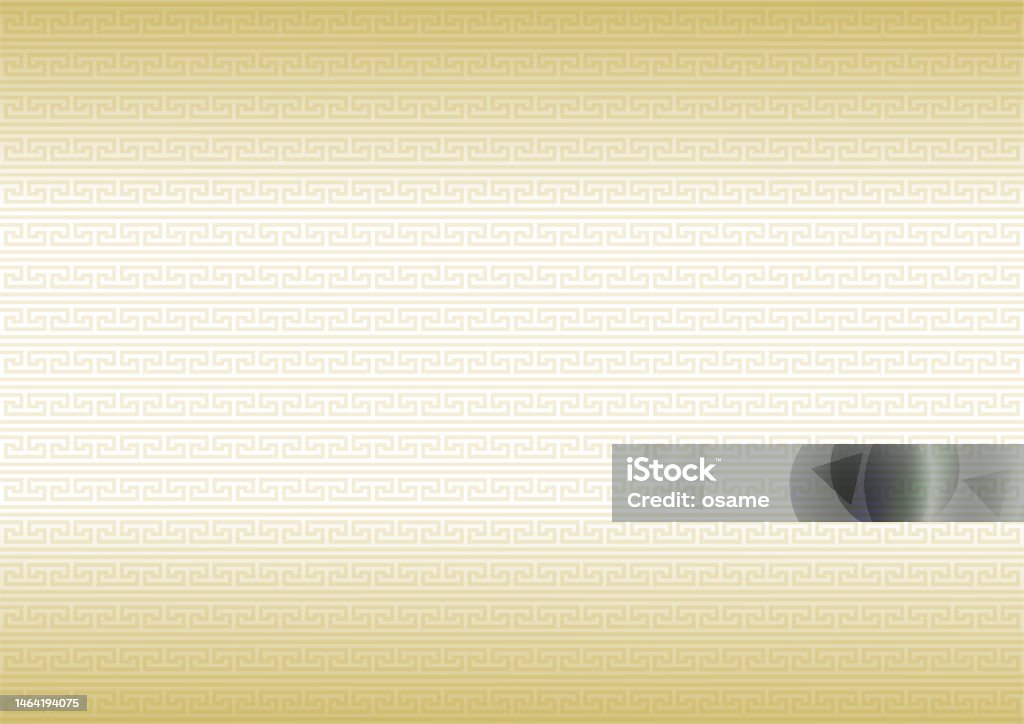 Seamless Greek Fret Pattern Golden Geometric Pattern Vector ...