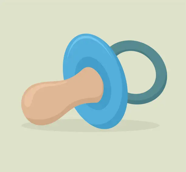 Vector illustration of Blue Pacifier illustration