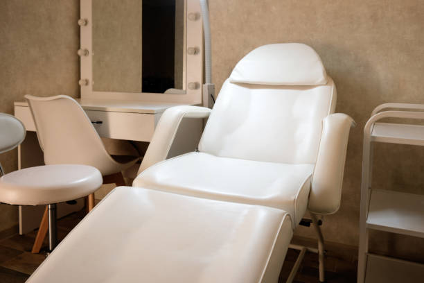 istock Chair for client and chair for beauty studio. 1464205771