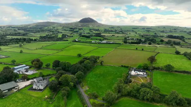 Photo of Aerial photo of St Patricks Slemish Mountain Co Antrim Northern Ireland