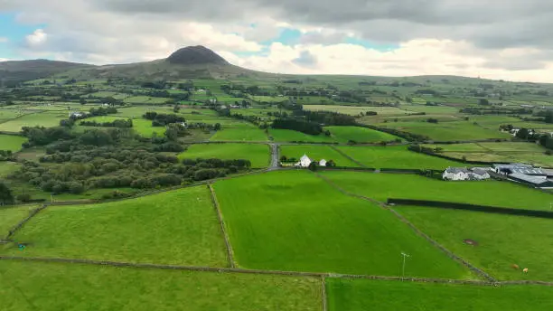 Photo of Aerial photo of St Patricks Slemish Mountain Co Antrim Northern Ireland