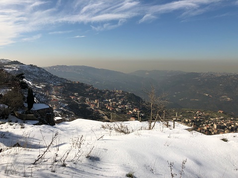 Village in Mount Lebanon - landscape in Lebanon - Middle East