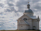 A church on a hill in the Czech Republic