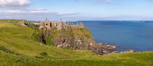 Dunluce Castle is a ruined castle on the Causeway Coast and one of the most picturesque and romantic of Irish Castles.