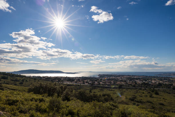 istock View of the Etang de Thau from the Gardiole massif in Frontignan 1464232017