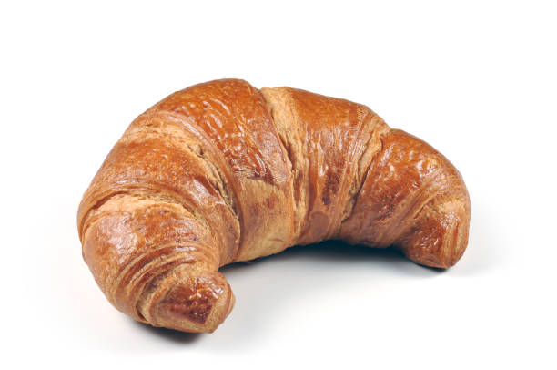 istock Whole croissant on a white background 1464247877