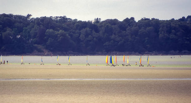 Senior man and senior woman Preparing his boat for a sailing race
