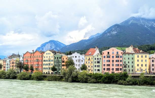 istock Colourful buildings near water 1464255689