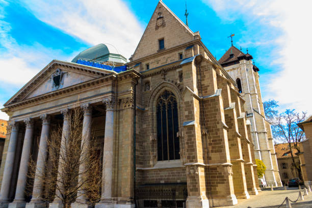 istock St. Peter's Cathedral in Geneva, Switzerland 1464256257