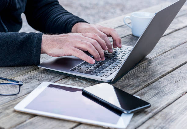 istock Close-ups of technology in use and communication 1464265929