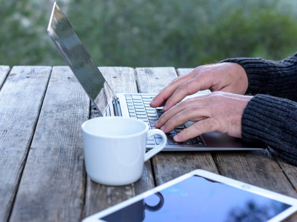 istock Close-ups of technology in use communication 1464266056