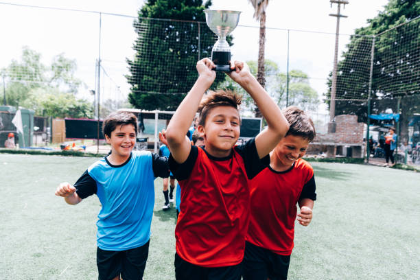 istock Young players team celebrating a success 1464267495