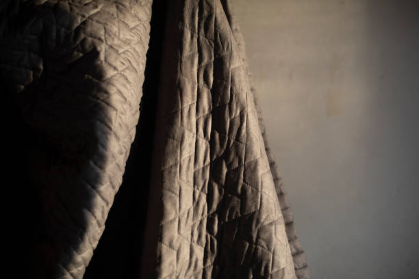 istock Fabric for bed. Case Details. Grey cloth dries after washing. 1464281146