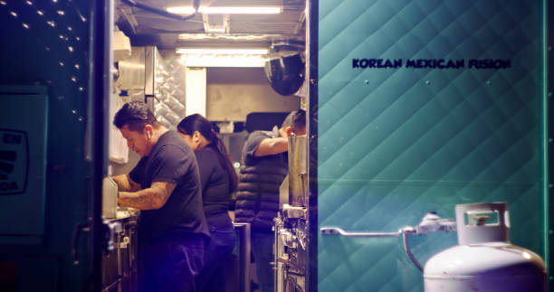 istock Chefs Working in Food Truck 1464291413