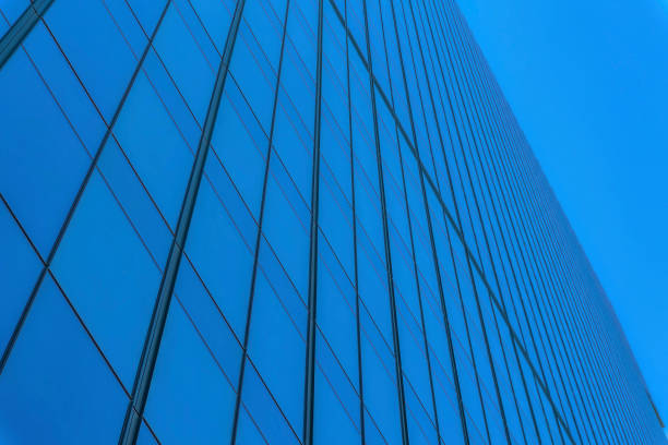 istock Frameless glass facade of a building at Austin, Texas downtown 1464296965