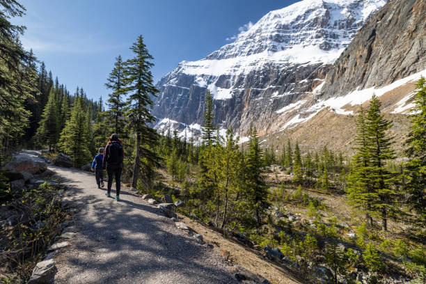 istock Family Hiking at Mount Edith Cavell, Jasper, Canada 1464317293